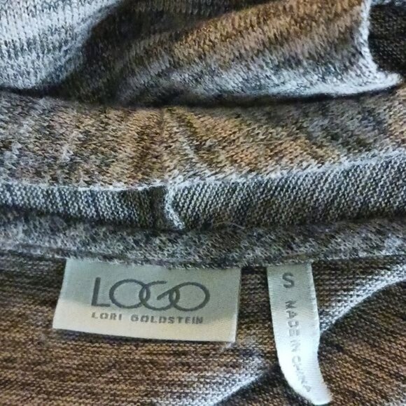 LOGO Lori Goldstein Cardigan Vest Womens Size S Sleeveless Open Front Classic - Picture 5 of 6